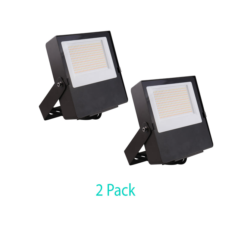 80W Mini Flood Light - CCT Selectable(3000/4000/5000K) - 10400lms - UL Listed - Glass Cover