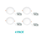 3BRIX 6 Inch 15W Slim Round Ultra Thin Recessed Downlight - 5CCT (27/30/35/40/50K)- 1200 lumens