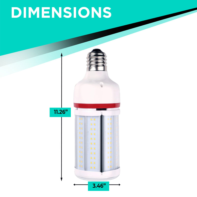 80W LED Corn Bulb - E39 - 12400 Lumens - 5700K - IP65 Rated