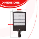 300W AL3F Series Area/Flood Light - 5700K - 41000lms - DLC & IP65 UL Listed