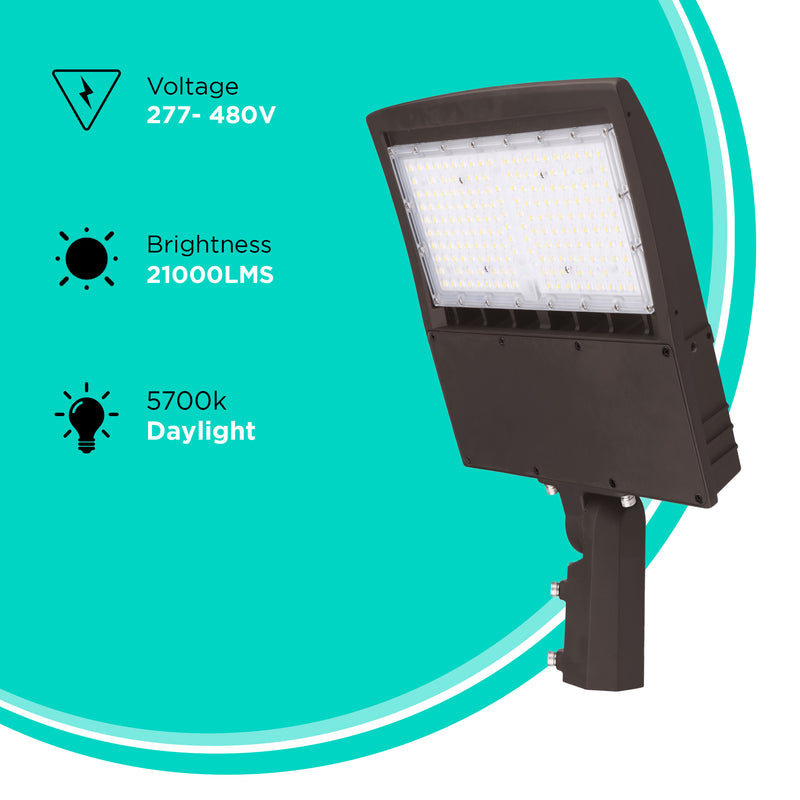 150W AL5 Series Area/Flood Light - High Voltage 277-480V - 5700K - IP65 UL Listed
