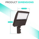 150W AL5 Series Area/Flood Light - High Voltage 277-480V - 5700K - IP65 UL Listed