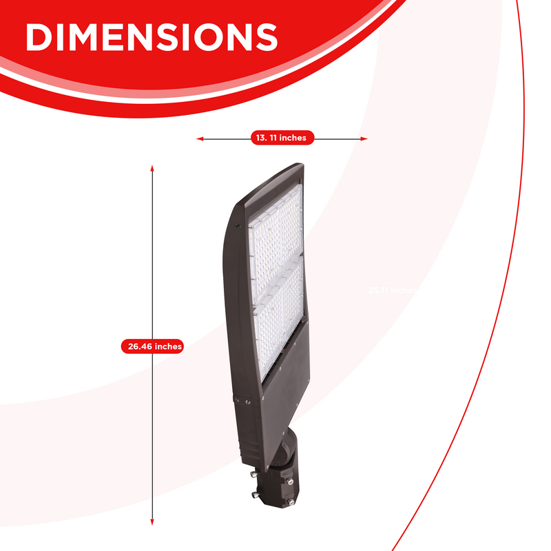 High Voltage 277-480V - 300W AL5 Area/Flood Light - 5700K -  IP65 UL Listed