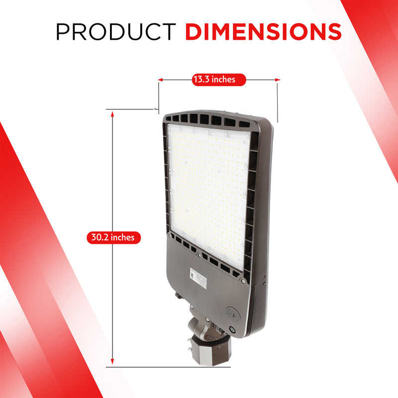 300W AL6 Series Area/Flood Light - 40500lms - Photocell Compatible -  IP65 UL Listed - 5700K