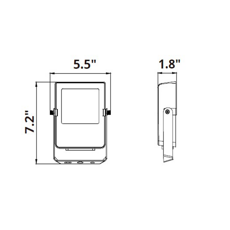 15W Mini Flood Light - CCT Selectable - 1950lms - UL Listed - Glass Cover