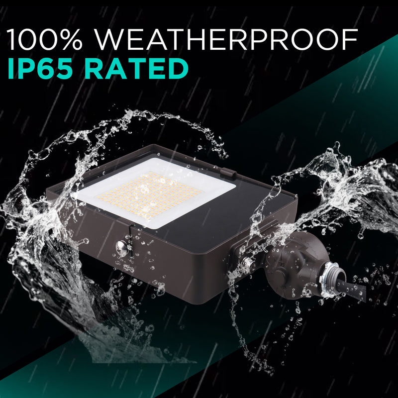 55W Mini Flood Light - CCT Selectable(3000/4000/5000K) - 7150lms - UL Listed - Glass Cover