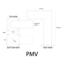 90 Degree Angled Tenon Wall Mount Bracket (7x7)