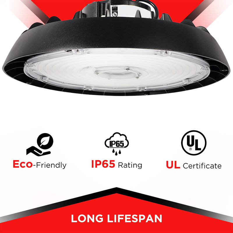 240W LED UFO High Bay - 33600 lumens - 5700K Motion Sensor - IP65 Rated