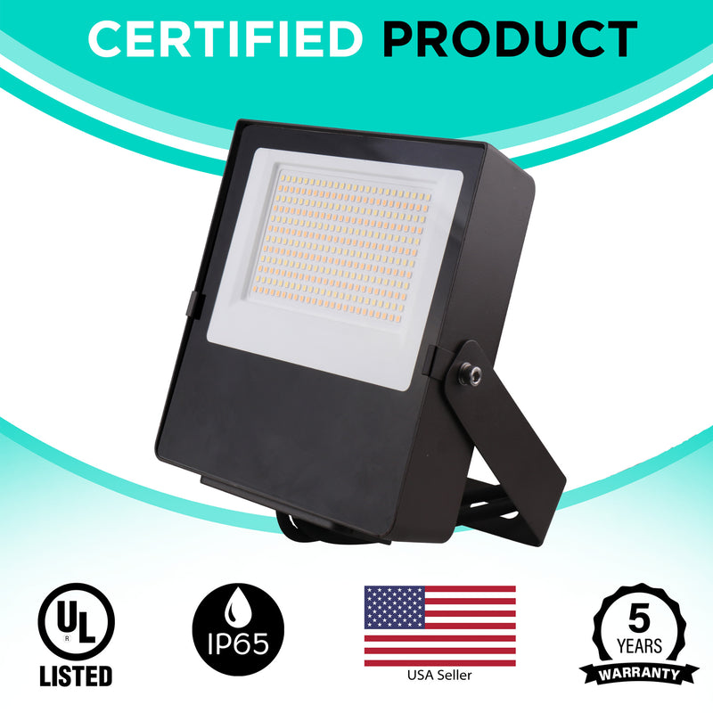 80W Mini Flood Light - CCT Selectable(3000/4000/5000K) - 10400lms - UL Listed - Glass Cover