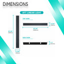 4ft LED Linear Wall Light -40Watts - 3CCT (3000/4000/5000K)