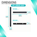 8ft LED Linear Wall Light -70Watts - 3CCT (3000/4000/5000K)