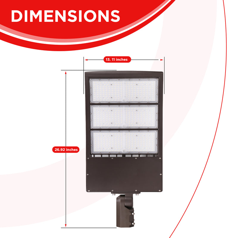 450W AL5 Area/Flood Light - 5700K -  63000 lumens - 10KV Surge Protector - IP65 UL Listed