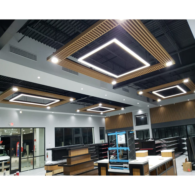 8ft Architectural LED Linear Light - 80W - 4 inch - Color Selectable 3CCT (3500K/4000K/5000K)