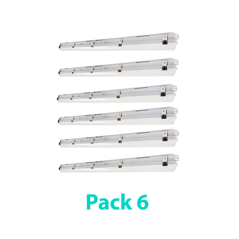 4ft Vapor Light - Watts (50/40/30W) & Color 3CCT(35/40/50K) Selectable - 7000 Lumens Max