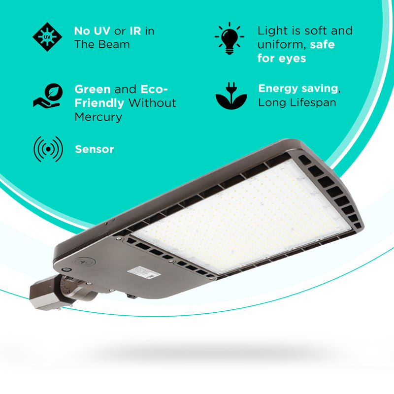 240W AL6 Series Area/Flood Light - 33,600 Lumens - Photocell Compatible- 5700K - IP65 UL Listed