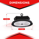 400W LED UFO High Bay - 5700K - 57,200 lumens - DLC & IP65 Rated