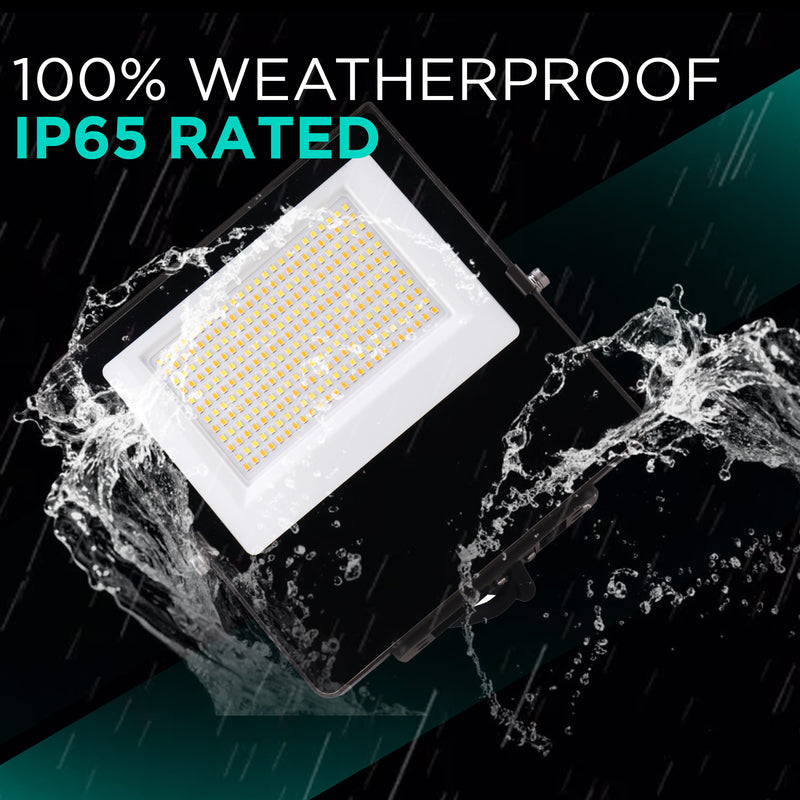 80W Mini Flood Light - CCT Selectable(3000/4000/5000K) - 10400lms - UL Listed - Glass Cover