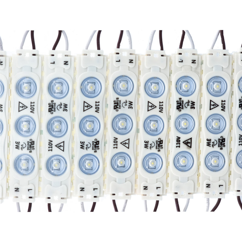 Single Color LED Module Direct AC 110V - 3W - 6000K - 55 Ft- IP67 (Each Pack =100pcs)