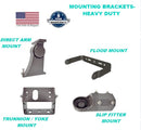 Flood Mount - Shoebox Light Mounting Bracket - Bronze