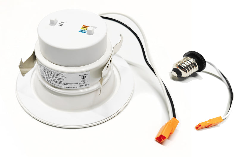 3BRIX 4" Watt & Color Selectable 8/10/12W Retrofit Recessed Downlight - 5CCT-25/30/35/40/50K