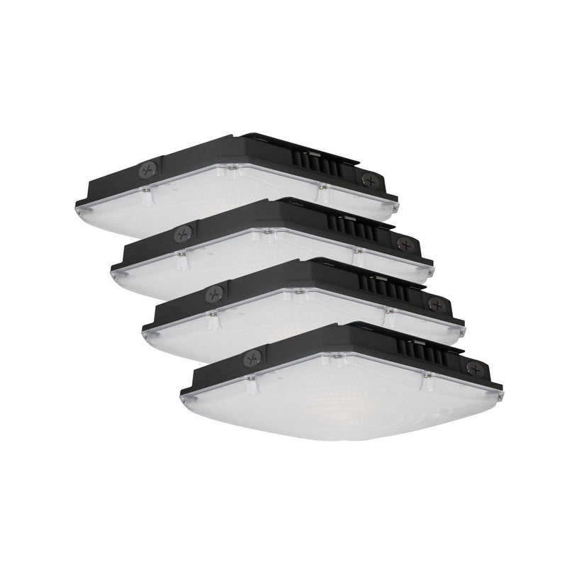 40/60/70W Garage Canopy - Dimmable - 3CCT(3000K/4000K/5000K) - Available in White & Black -ETL & DLC