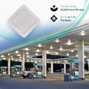 240W Max LED Gas Station Canopy Light - 5700K - Watt Selectable (240W/180W/150W) - 33600 lumens - DLC - IP65 UL Listed
