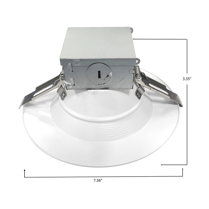 3BRIX 6" 15W Recessed Downlight - 1100lms - Integrated J-Box