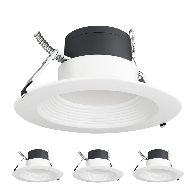 3BRIX 6" Commercial Downlight Selectable Watt 12/17/22W Selectable CCT - 5CCT(27/30/35/40/50K) - Emergency Driver - ETL