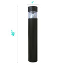 40" LED Bollard Landscape Light - 6" Dome/Flat