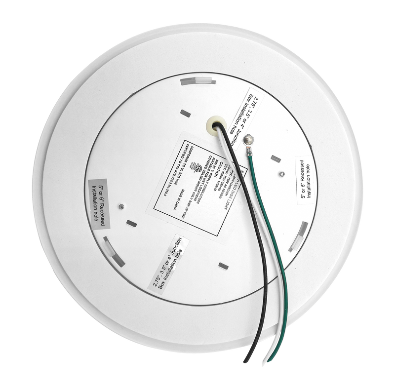 3BRIX 6" 15W Flush Mount Disk Downlight - 1100 lumens - ETL Listed