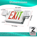 Indoor Emergency Exit Combo - Bi-Colors - Dual Heads