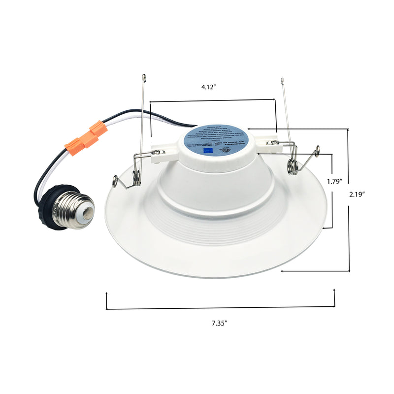 3BRIX 6" 15W Recessed Retrofit Downlight - 1100lms - ETL & ES