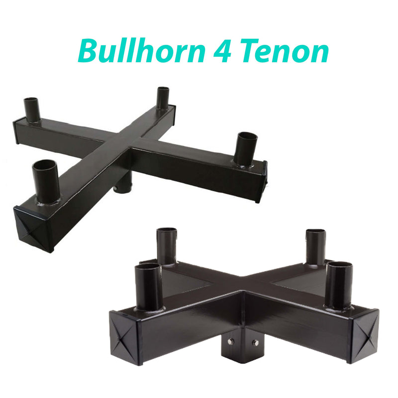 Bullhorn 4 Tenon Vertical Square Base at 90 Degree