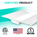 Troffer 2x2 - Version 3 - 5CCT (35K/40K/50K/57K/65K) - 5 Watt Selectable (40/35/30/25/20W) ETL Certified - 2 Pack