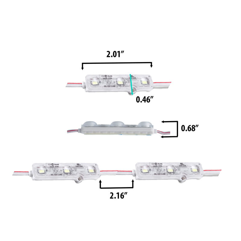 Single Color LED Module 12VDC - 1.2W - IP67