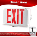 LED Exit Sign - Bi-Color Red/Green - 90+ Minute Emergency Operation