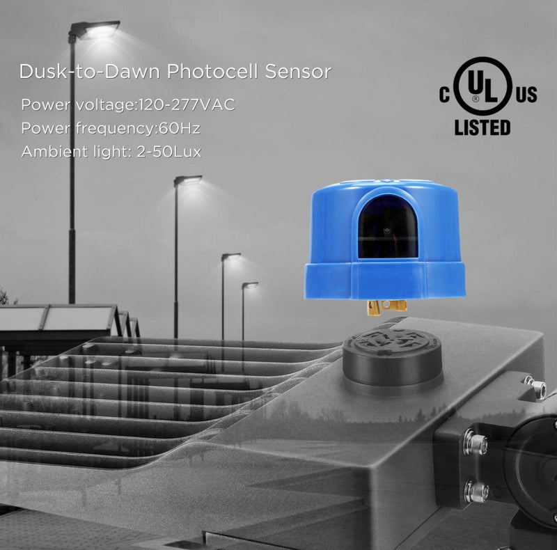 Electronic Dusk to Dawn Photocell Sensor - 120-277V - Twist Lock - 1000W Max