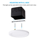 3BRIX 5" 6W LED Surface Mount Round Ceiling Light - 5000K - ETL Listed