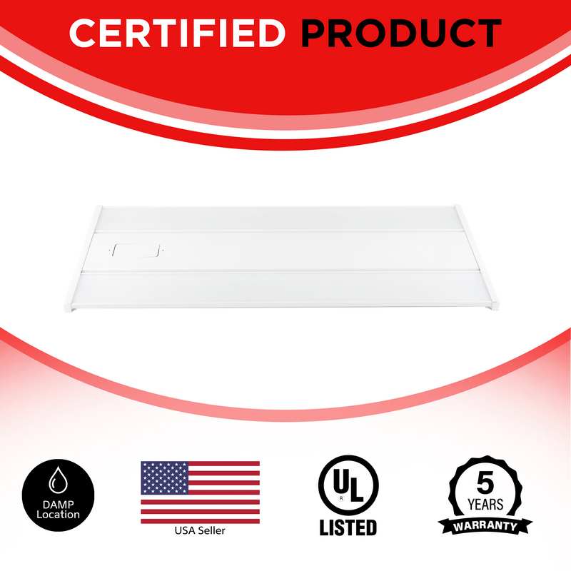 300W 4FT LED Linear High Bay - 5000K- 39900LMS UL-Listed