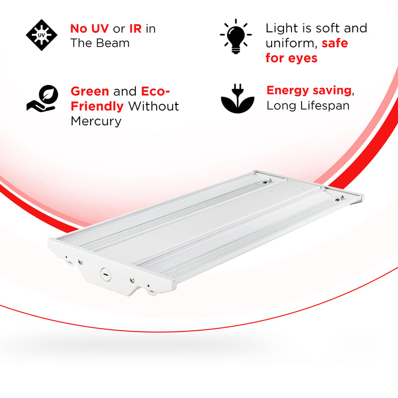 300W 4FT LED Linear High Bay - 5000K- 39900LMS UL-Listed