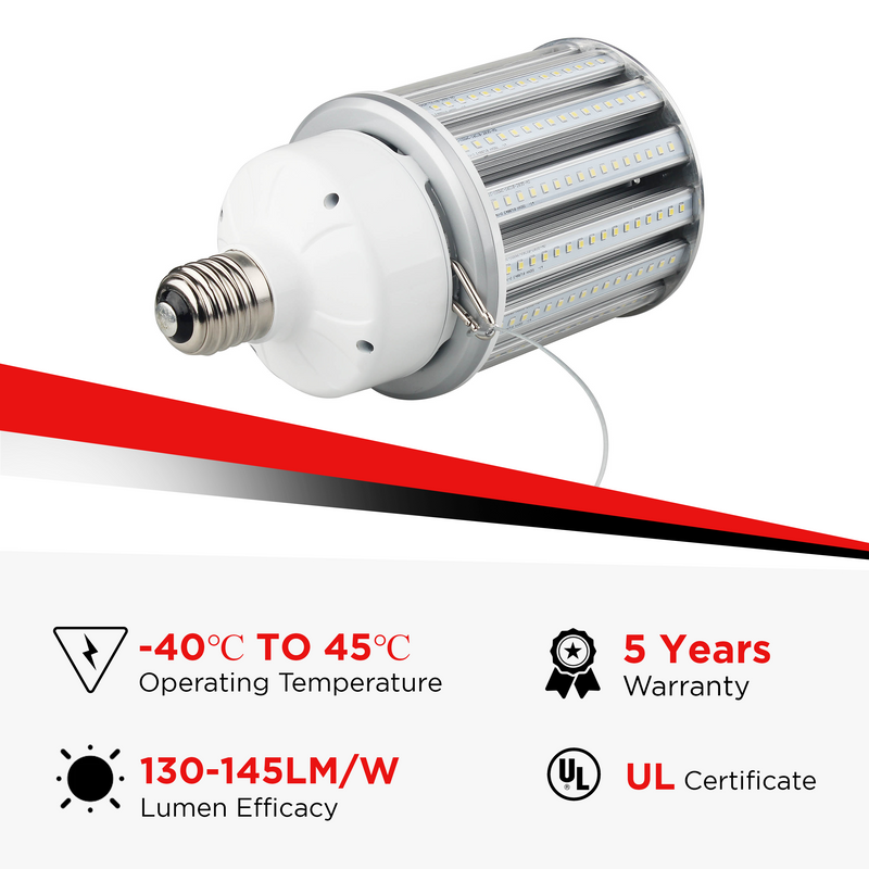 120W LED Corn Bulb - E39 - 18600 Lumens - 6500K - IP65 Rated