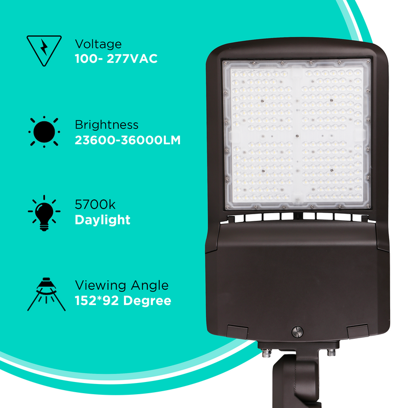 240W AL3 Series Area/Flood Light - 36000lms - IP65 UL Listed - 5700K